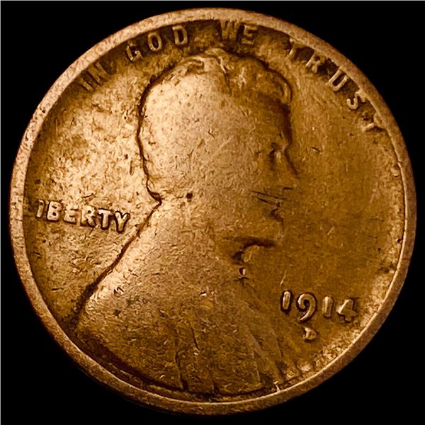 1914-D Lincoln Wheat Cent NICELY CIRCULATED