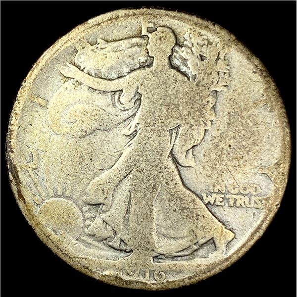1916 Walking Liberty Half Dollar NICELY CIRCULATED