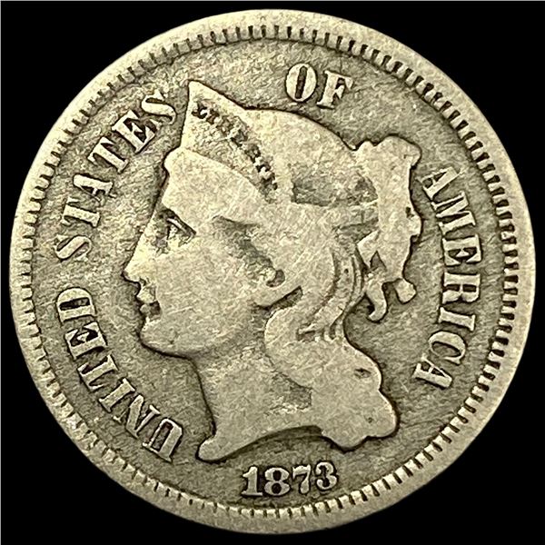 1873 Nickel Three-Cent Piece NICELY CIRCULATED