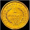 Image 2 : 1853 $1 Gold Liberty Head Type 1 CHOICE AU