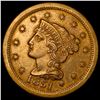 Image 1 : 1851 Braided Hair Large Cent CLOSELY UNCIRCULATED