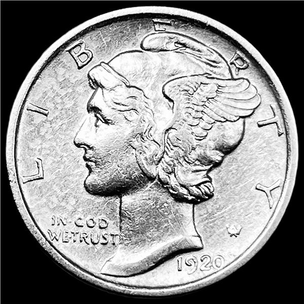 1920-S Silver Mercury Dime CLOSELY UNCIRCULATED