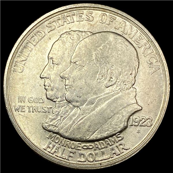 1923-S Silver Monroe Half Dollar CHOICE BU