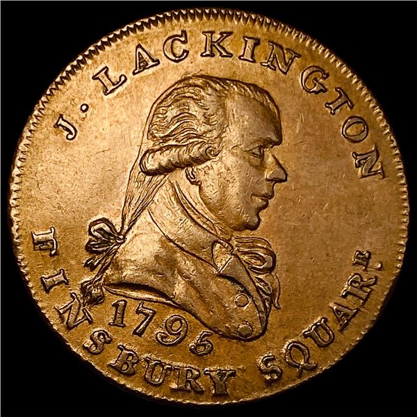 1795 J. Lackington Halfpenny Token CHOICE AU