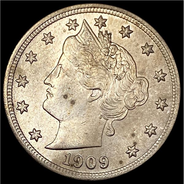 1909 Liberty Head Nickel CHOICE BU