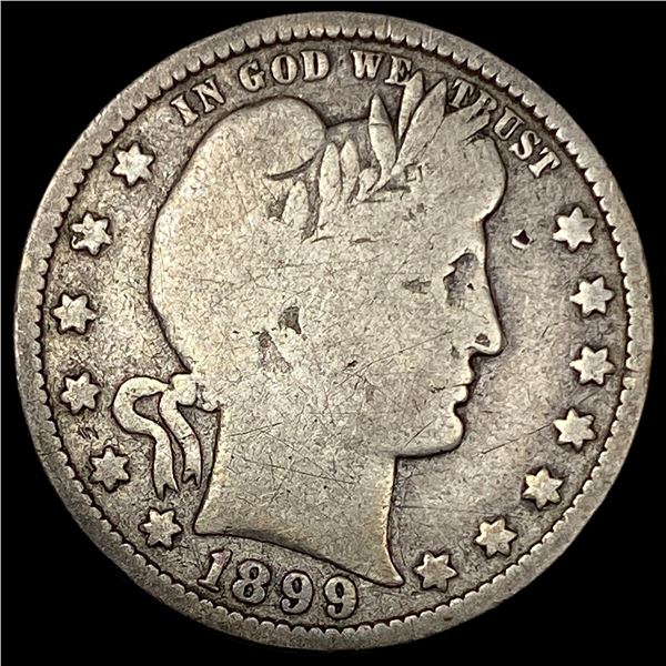 1899-O Silver Barber Quarter NICELY CIRCULATED