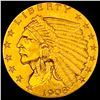 Image 1 : 1908 Indian Head $2.5 Gold Quarter Eagle CLOSELY UNCIRCULATED