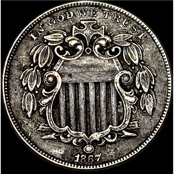 1867 Rays Shield Nickel HIGH GRADE