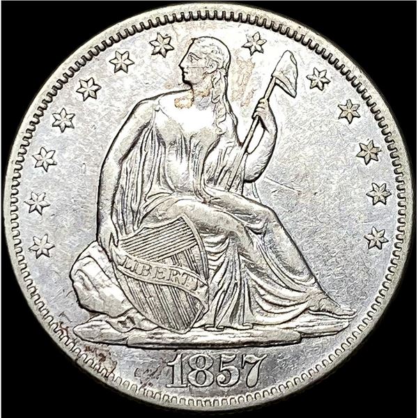 1857-O Seated Liberty Half Dollar CLOSELY UNCIRCULATED