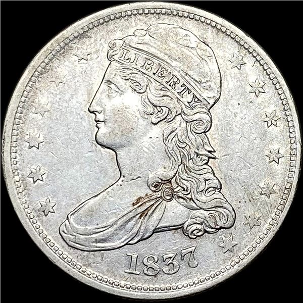 1837 Capped Bust Half Dollar CHOICE AU
