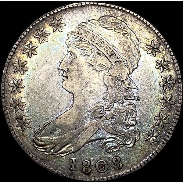 1808 Capped Bust Half Dollar CLOSELY UNCIRCULATED