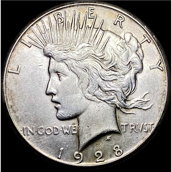 1928-S Silver Peace Dollar CHOICE AU