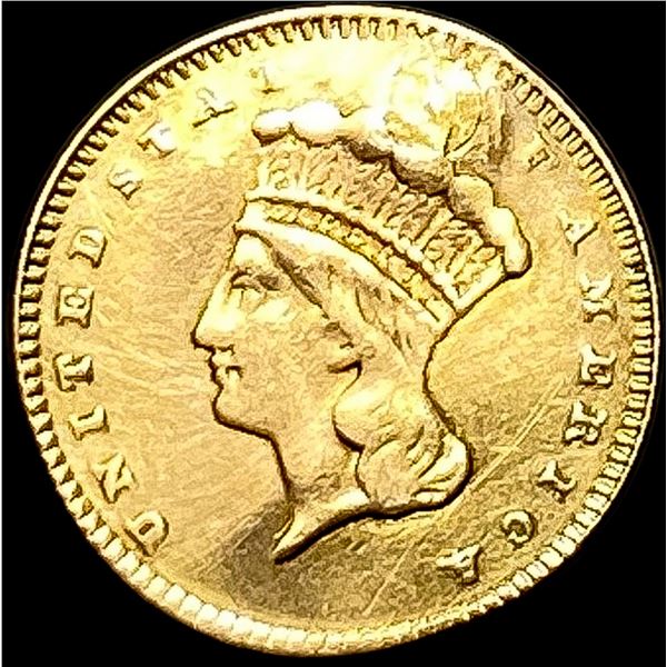 1862 Gold $1 Indian Princess Type 3 HIGH GRADE