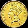 Image 1 : 1856 Gold $1 Indian Princess Type 3 NEARLY UNCIRCULATED