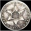 Image 1 : 1858 Silver Three-Cent Piece ABOUT UNCIRCULATED