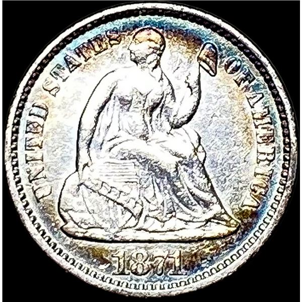 1871 Seated Liberty Dime CLOSELY UNCIRCULATED