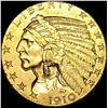 Image 1 : 1910 Indian Head Half Eagle $5 Gold CLOSELY UNCIRCULATED