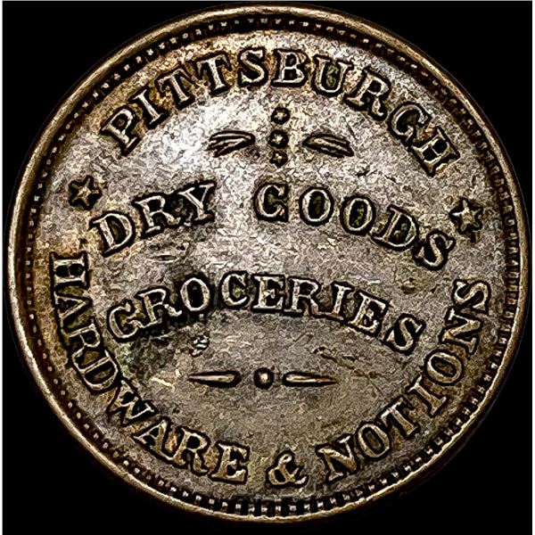 1863 Civil War Token-United We Stand NEARLY UNCIRCULATED