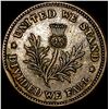 Image 2 : 1863 Civil War Token-United We Stand NEARLY UNCIRCULATED
