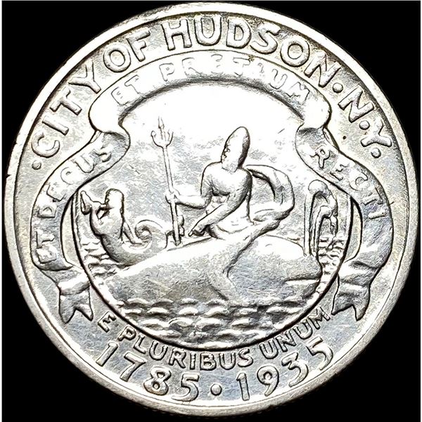 1935 Silver Hudson Half Dollar CLOSELY UNCIRCULATED