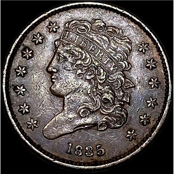 1835 Classic Head Half Cent CLOSELY UNCIRCULATED