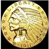 Image 1 : 1911 Indian Head Half Eagle $5 Gold CLOSELY UNCIRCULATED