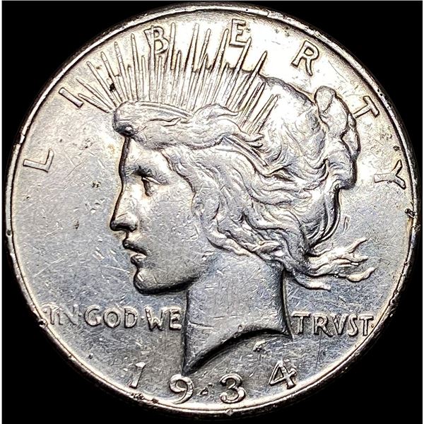 1934-S Silver Peace Dollar CLOSELY UNCIRCULATED