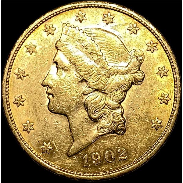 1902-S Liberty Head $20 Double Eagle CHOICE BU