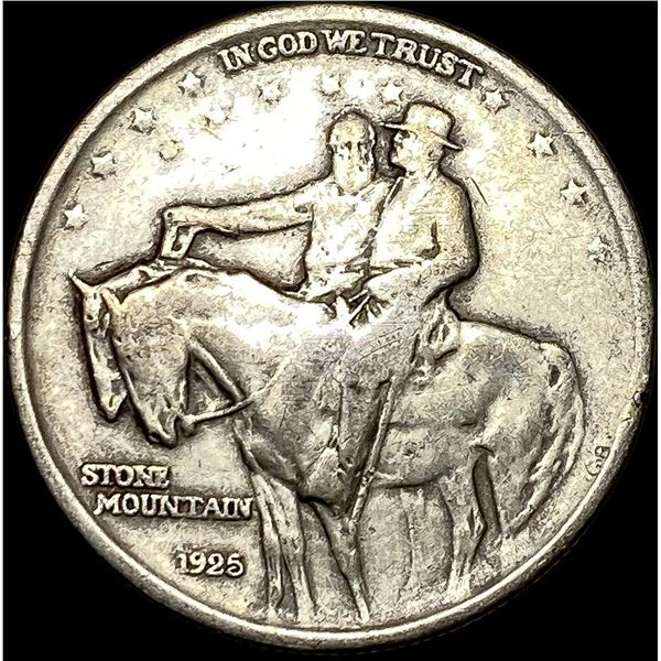 1925 Stone Mountain Half Dollar NEARLY UNCIRCULATED