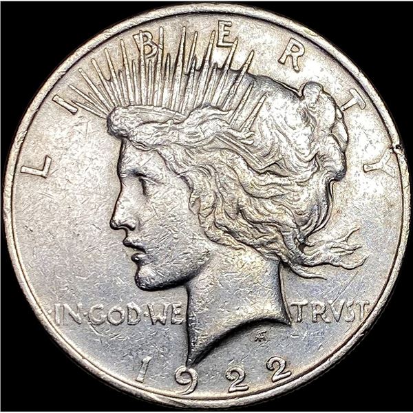 1922 Silver Peace Dollar NEARLY UNCIRCULATED