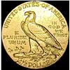 Image 2 : 1908 Indian Head Gold $2.5 Quarter Eagle CLOSELY UNCIRCULATED
