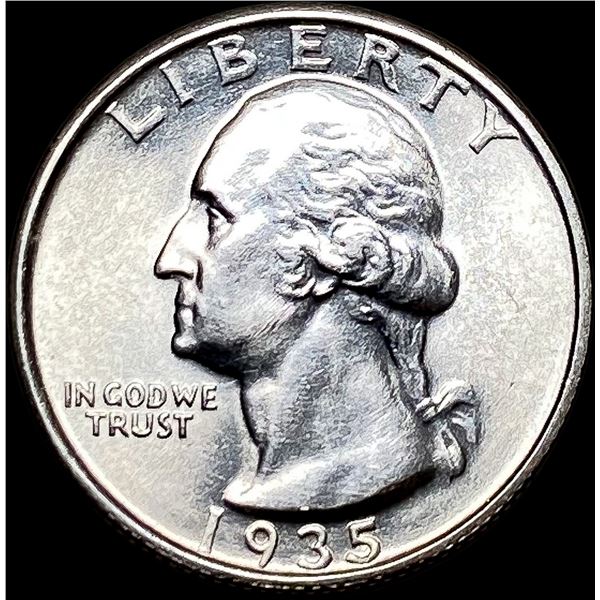 1935-S Silver Washington Quarter UNCIRCULATED