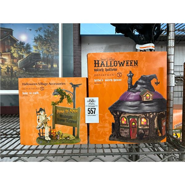 2-Dept. 56 Hildas Witch Haunt/Bone To Rock - 2 X $