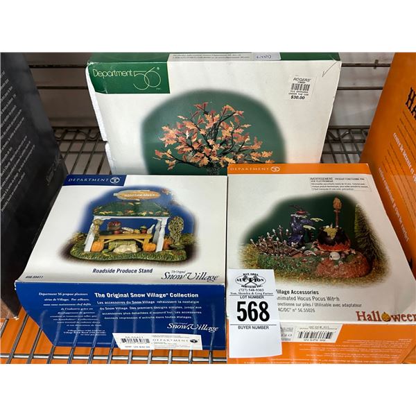 3-Dept. 56 Village Accessory - 3 X $