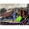 Image 2 : Foil Chandelier, Haunted House, Lawn Silhouette, Spiderweb Decorations