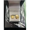 Image 2 : 14K YG Circle Earrings Pair 1.5g