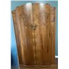 Image 1 : Gorgeous Vintage Burl Walnut Veneer Armoire w Key 46 w 20 d 76 h