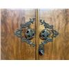 Image 5 : Gorgeous Vintage Burl Walnut Veneer Armoire w Key 46 w 20 d 76 h