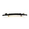 Image 5 : Vintage 14k Gold 1.14 ctw Diamond Carved Black Onyx Fluer De Lis Bar Pin Brooch