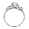 Image 8 : Antique Art Deco Platinum 0.92 ctw European Diamond Buckle Style Sides Ring