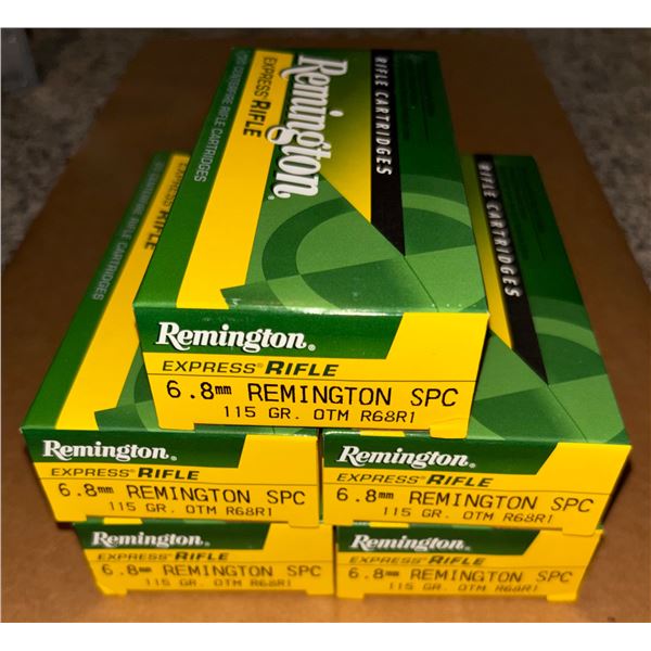 Remington Rifle 6.8mm, 115gr Factory Ammo
