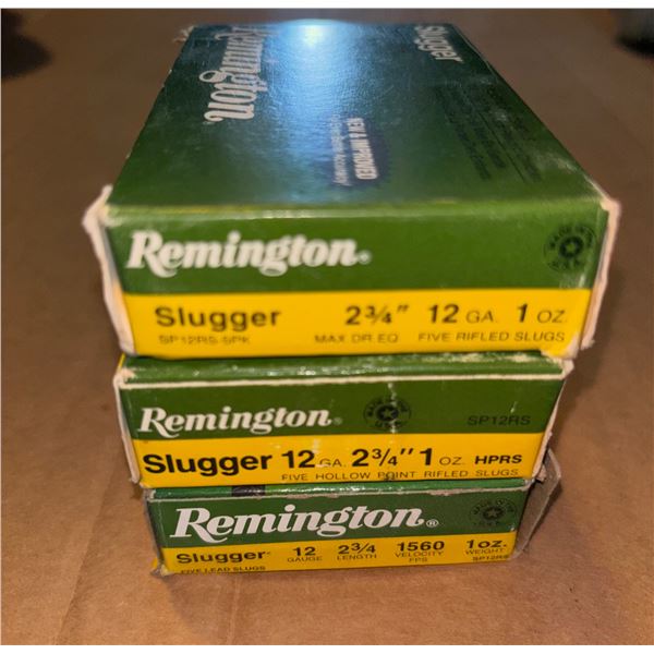 Remington Slugger 12ga, 2 3/4", Slugs