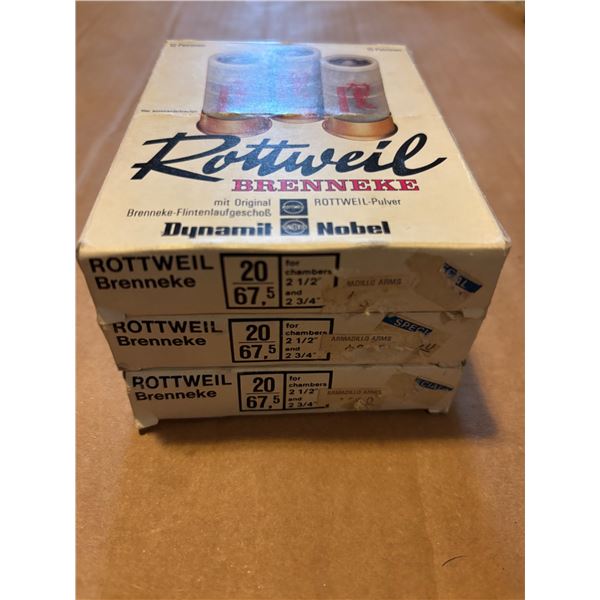 Rottweil 20 | 67,5 - 2 1/2" and 2 3/4"