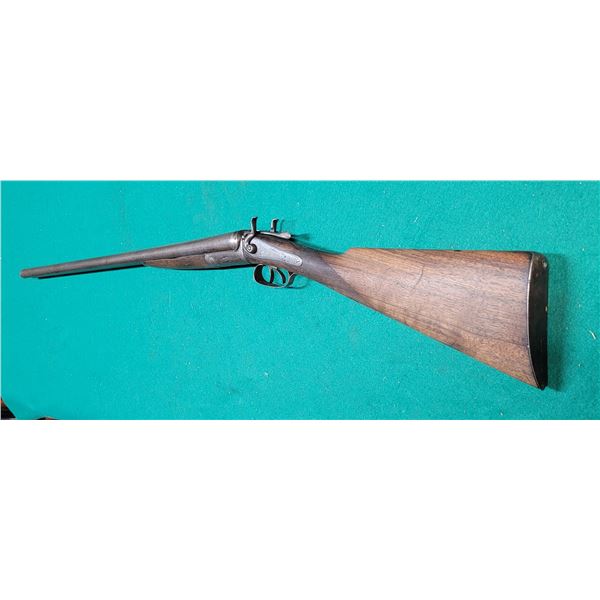 I. Hollis & Sons 12ga Double Barrel Shotgun  "PARTS GUN"