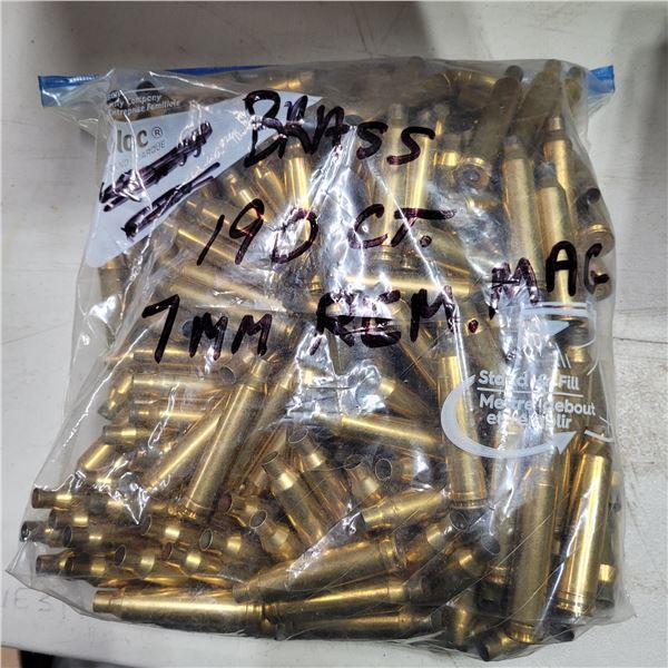 7mm Rem Magnum mixed Brass  190 Pieces