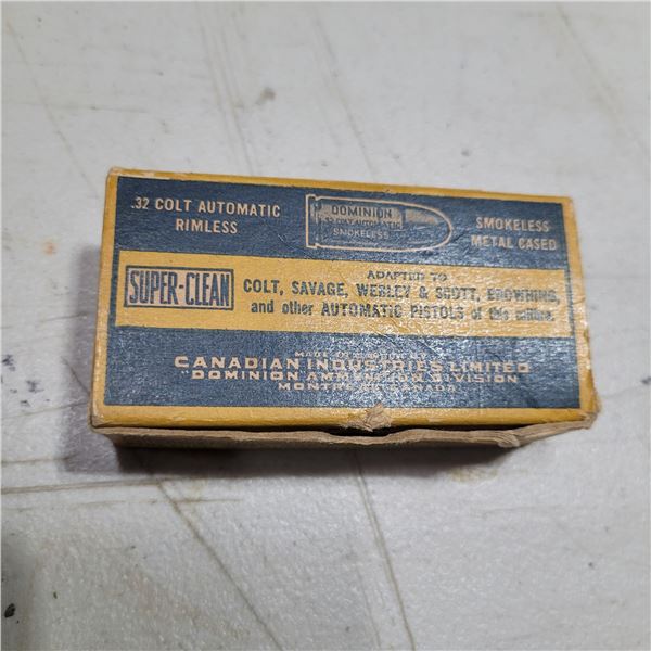 .32 Colt Auto Rimless Ammo 22 Rounds