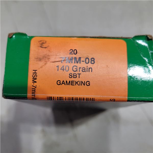 7mm-08 HSM Game King Factory Ammo