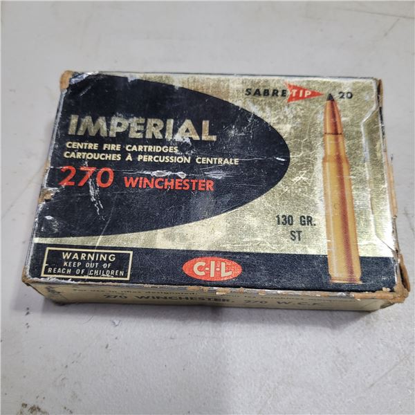 .270 Win Sabre Tip Factory CIL Imperial Ammo