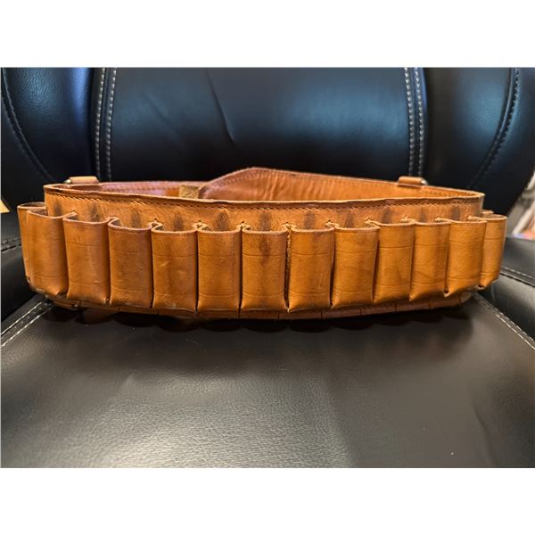 Leather Shotgun Ammunition Belt (Made in Poland)