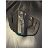 Image 2 : Black Leather Pancake-Style OWB Pistol Holster – Contoured Fit